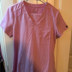 Med Couture Women’s Pink Small Scrub Top & Medium Pants